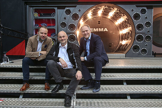 v.l.n.r Wolfgang Baumgartner, Alexander Klett, Michael Wagner (c) MZS